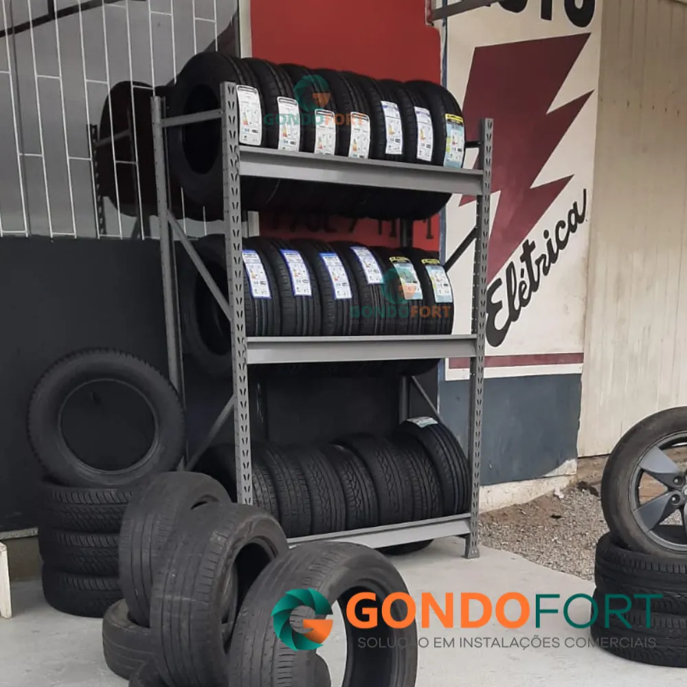 Mini Porta Pallet Slim em Borracharias — foto 3