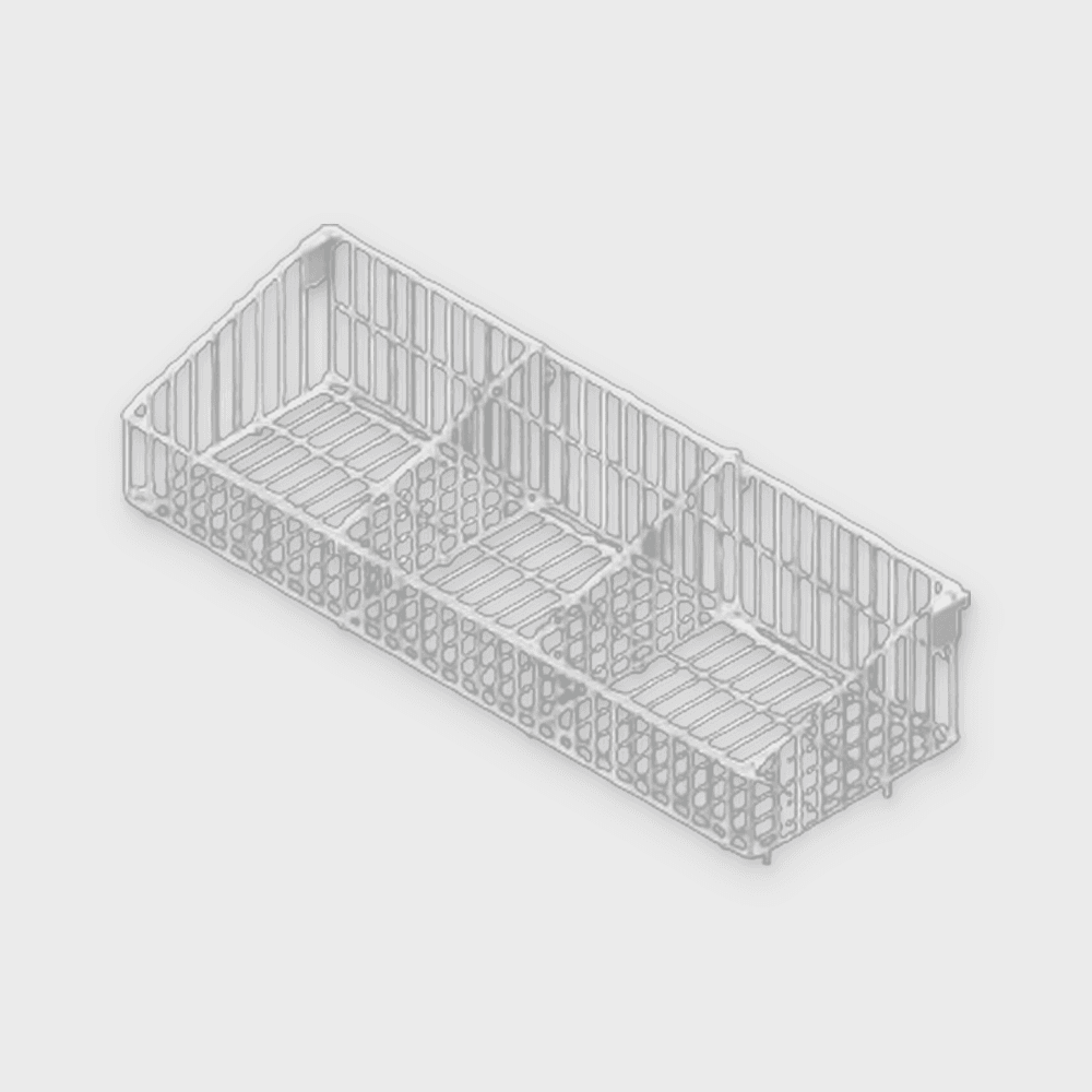 Cesto para Gôndola Dobrável 30cm